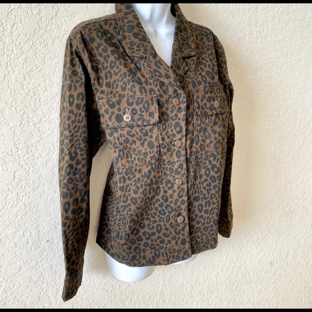 NWOT Anthropologie Sanctuary leopard print jacket - Picture 7 of 11